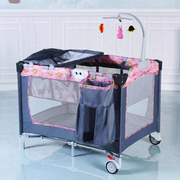 Hikidspace 3-in-1 Portable Baby Crib Sleep Bassinet