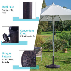 30lbs 18 Inches Heavy Duty Outdoor Patio Market Umbrella Base