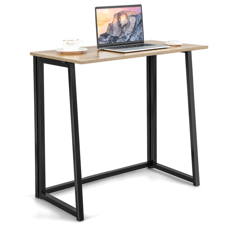 31 Inch Folding Computer Desk Writing Study Desk for Home Office