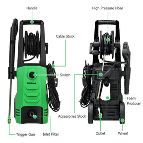 3500PSI Electric High-power Pressure Washer Pressure for Car Courtyard Garden Cleaning