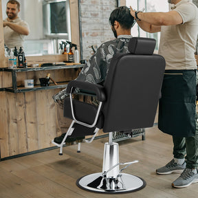 360 Degrees Swivel Salon Hydraulic Barber Chair with Adjustable Headrest and Backrest