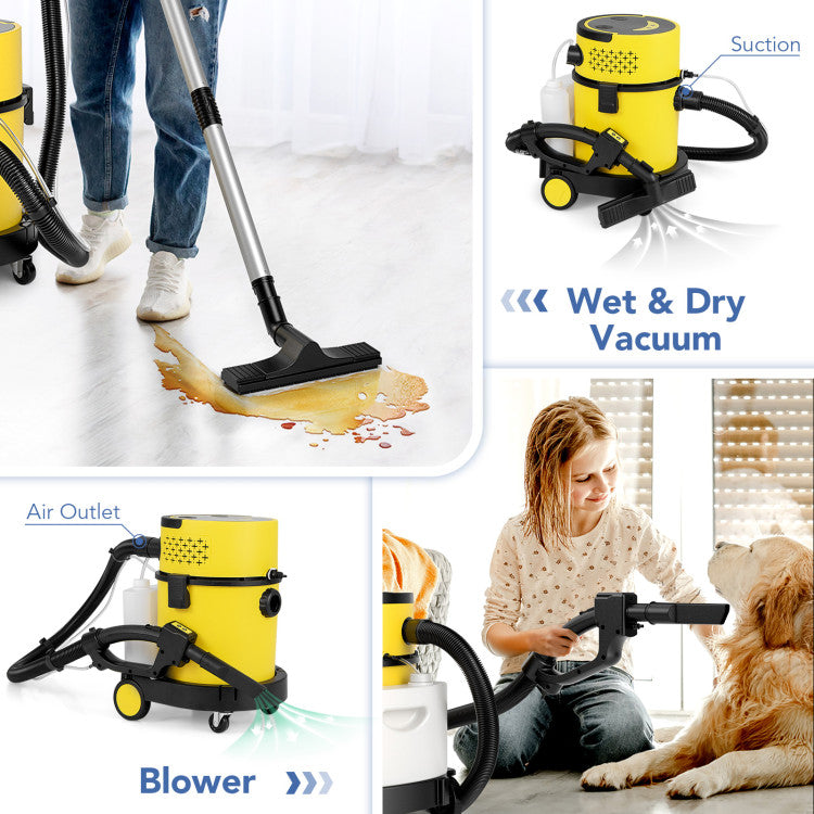 4-in-1 Portable Wet Dry Vacuum Cleaner with 5-Gallon Tank