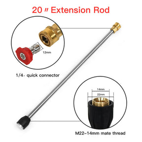 4000 PSI Pressure Washer Gun with 20-Inch Extension Wand Lance for Car and Floor Cleaning