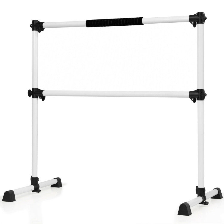 4 Feet Ballet Barre with 6-Level Adjustable Height for Home and Dance Studio