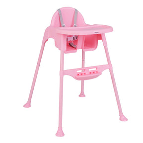 4 in 1 Convertible Kids Baby Dining High Chair with Removable Tray and Adjustable Footrest