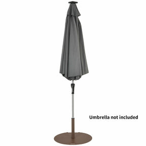 50 lbs Adjustable Umbrella Base Stand with Wheels for Outdoor Patio