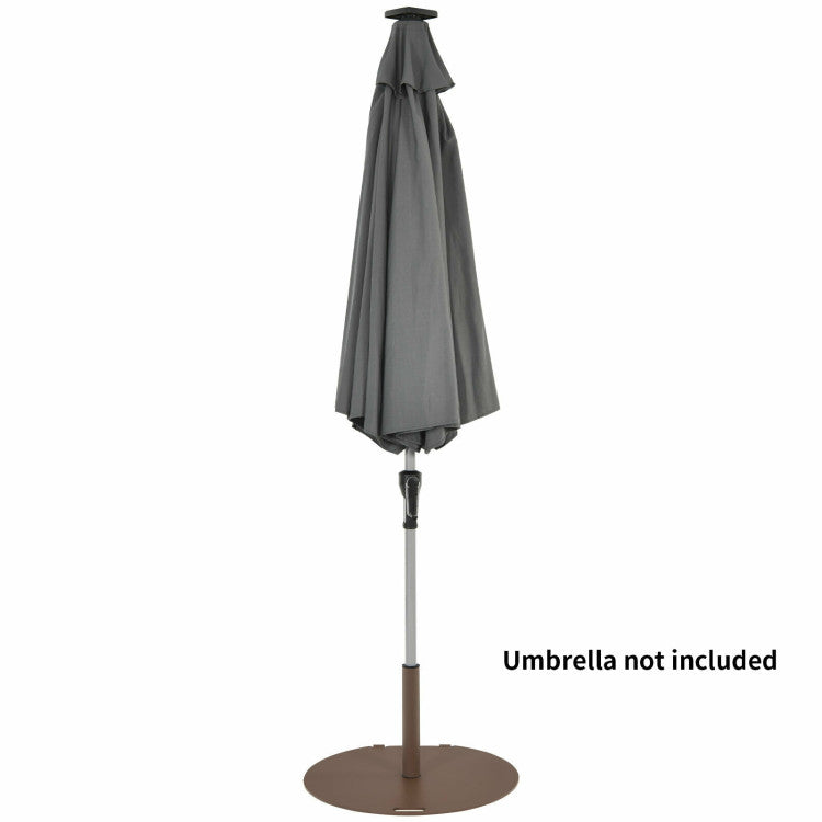 50 lbs Adjustable Umbrella Base Stand with Wheels for Outdoor Patio