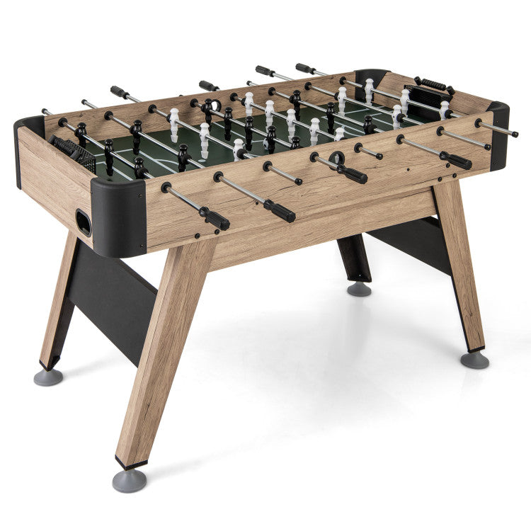 54 Inch Foosball Table Arcade Soccer Game Table with 2 Balls and 26 Players for Home Office Club