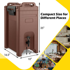 5 Gallon Insulated Beverage Server Dispenser with Sealing Ring