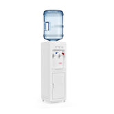 5 Gallons Hot and Cold Water Cooler Dispenser with Child Safety Lock and Storage Cabinet