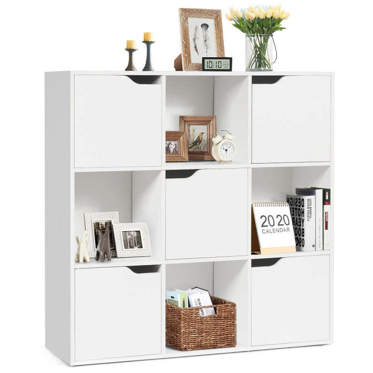 Hikidspace 6/9 Cube Wood Organizer Storage Unit Bookcase for Home and Office