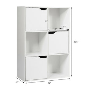 Hikidspace 6/9 Cube Wood Organizer Storage Unit Bookcase for Home and Office