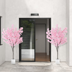 6.5 FT Tall Artificial Cherry Blossom Tree with 1170 Pink Flowers for Outdoor and Indoor