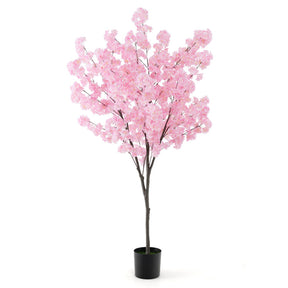 6.5 FT Tall Artificial Cherry Blossom Tree with 1170 Pink Flowers for Outdoor and Indoor