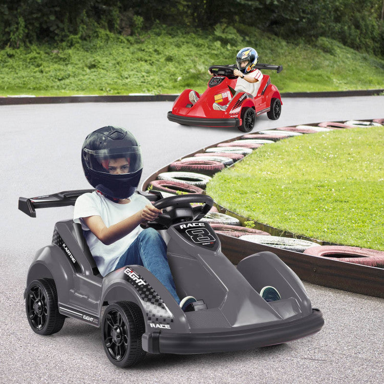 6V Kids Ride-On Go Cart with Remote Control and Safety Belt for 3+ Year Kids