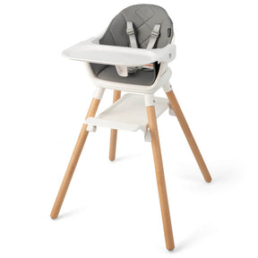 6 in 1 Convertible Nursery Highchair with Safety Harness and Removable Tray