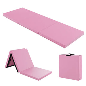 6 x 2 FT Tri-Fold Gym Mat with Handles and Removable Zippered Cover