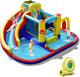 7-in-1 Curved Water Slide Inflatable Bounce Castle with 680W Blower