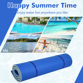 9 x 6 feet 3 Layer Foam Water Pad Floating Mat for Water Park and Lake