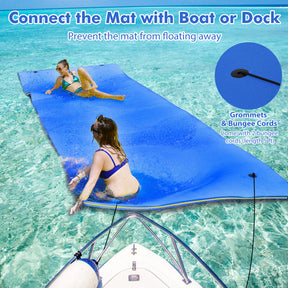 9 x 6 feet 3 Layer Foam Water Pad Floating Mat for Water Park and Lake