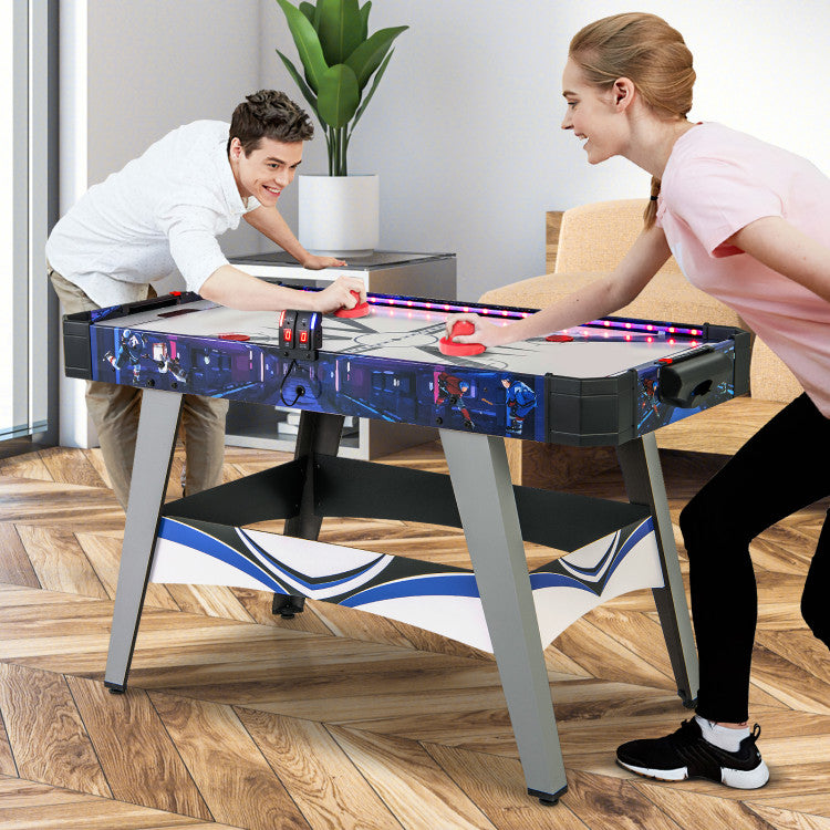 Air Powered Hockey Game Table with Dual Score Display for Home Office