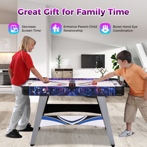 Air Powered Hockey Game Table with Dual Score Display for Home Office