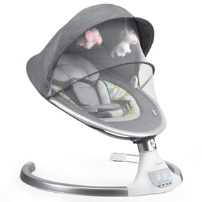 Remote Control Portable Baby Swing Electric Rocking Chair with Music Timer and Net Cover