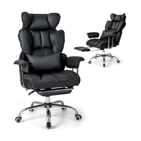 Big and Tall Executive Office Chair with Footrest and Adjustable Backrest