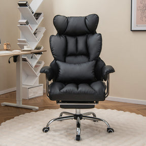 Big and Tall Executive Office Chair with Footrest and Adjustable Backrest