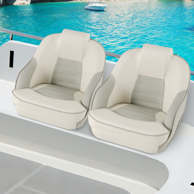 Captain Bucket Boat Seat with Waterproof PVC Leather for Boat Sightseeing