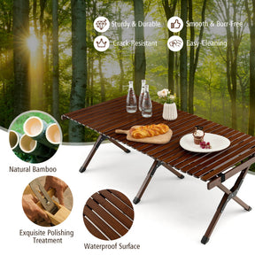 Hikidspace Folding Picnic Table with Carry Bag for Camping, BBQ and Patio