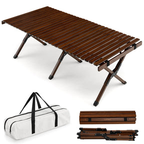 Hikidspace Folding Picnic Table with Carry Bag for Camping, BBQ and Patio