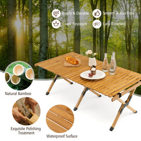 Hikidspace Folding Picnic Table with Carry Bag for Camping, BBQ and Patio