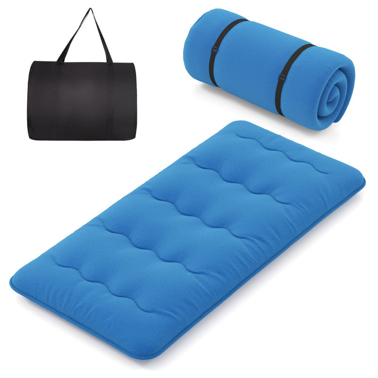 Futon Mattress with Washable Cover and Carry Bag for Home Office Camping