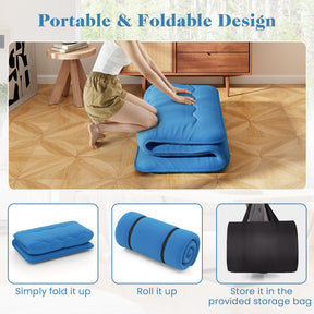 Futon Mattress with Washable Cover and Carry Bag for Home Office Camping