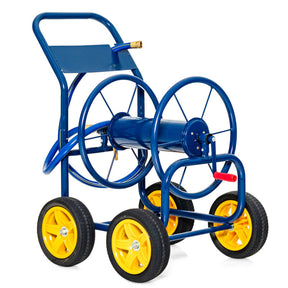 Garden Water Hose Reel Cart with Wheels for Watering Plants, Washing cars and Bathing Pets