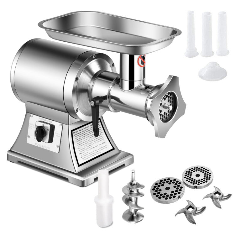 Heavy Duty 1.5HP 1100W 550LB/h Detachable Commercial Grade Meat Grinder