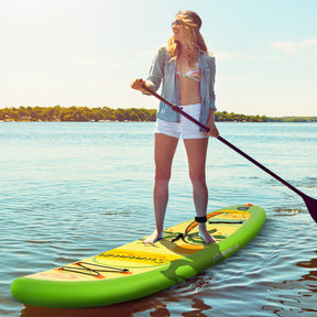 Inflatable Stand up Paddle Board iSUP Board Accessories with 3 Fins and 3 Adjustable Paddles