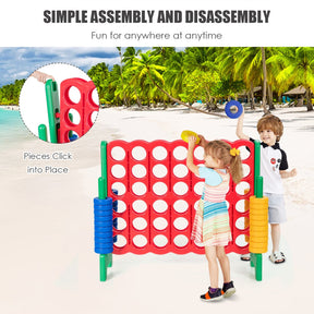 Jumbo 4-to-Score Giant Game Set Perfect for Holiday Party & Family Game