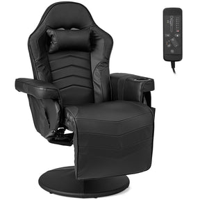 Massage Gaming Recliner Chair with Adjustable Height and 8 Modes