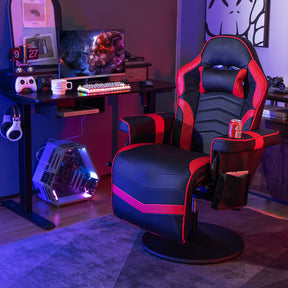 Massage Gaming Recliner Chair with Adjustable Height and 8 Modes