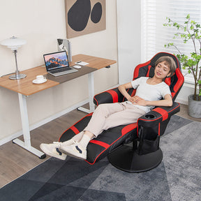 Massage Gaming Recliner Chair with Adjustable Height and 8 Modes