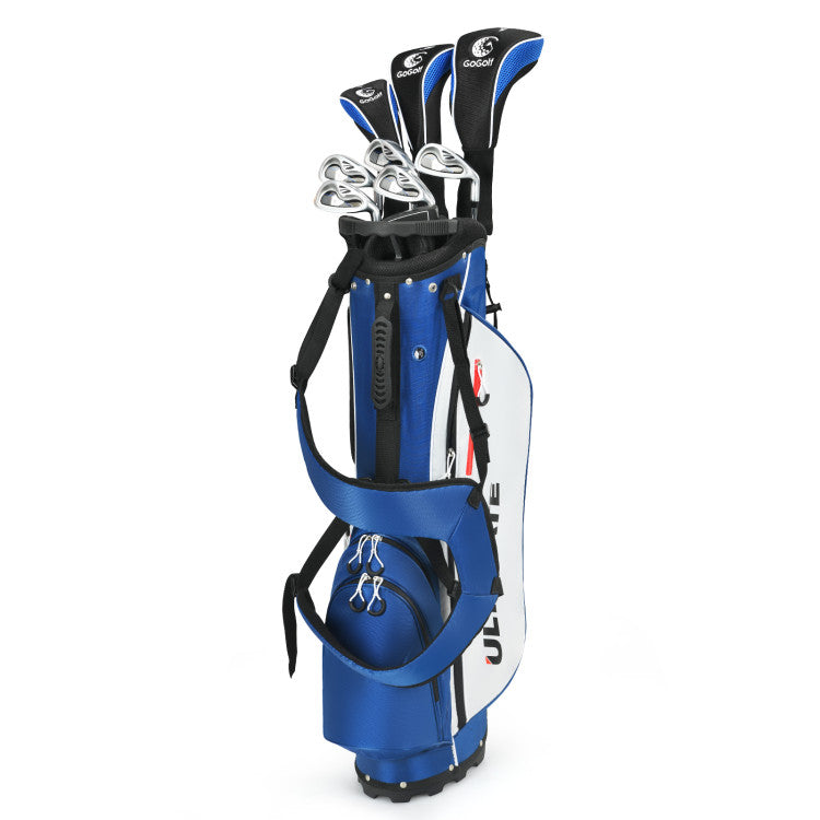 Men’s Profile Complete Golf Club Package Set Includes #1 Driver,#3 Fairway Wood w/Headcover,#4 Hybrid,#6/#7/#8/#9 Irons, Pitching Wedge, Putter with Stand Bag