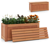 Outdoor Plant Container with Detachable Bench for Garden Yard Balcony Deck