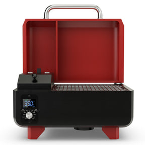 Outdoor Portable Pellet Grill and Smoker with Temperature Control System for Camping BBQ