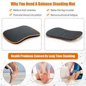 Portable Anti-Fatigue Balance Board with Raised Massage Points for Office