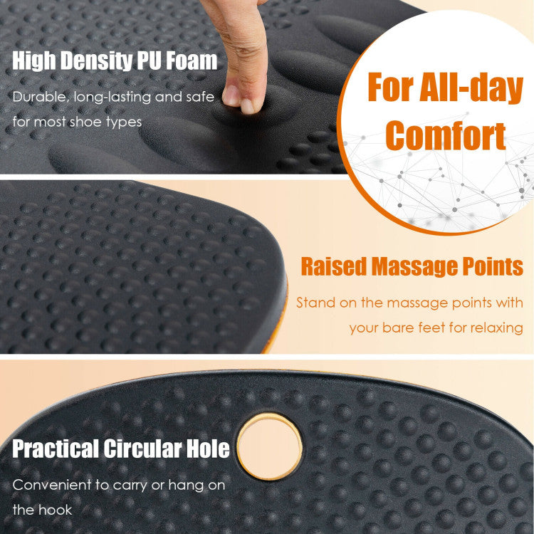 Portable Anti-Fatigue Balance Board with Raised Massage Points for Office