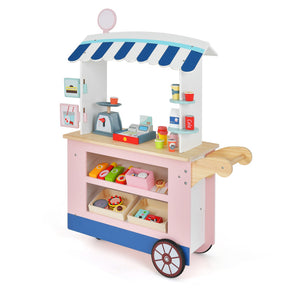 Toy Cart Play Set with POS Machine and Lovely Scale for Toddlers Gift