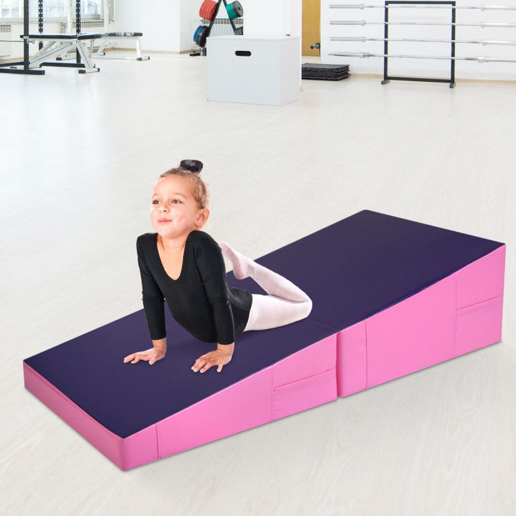 Tumbling Incline Yoga Gymnastics Exercise Folding Wedge Ramp Mat