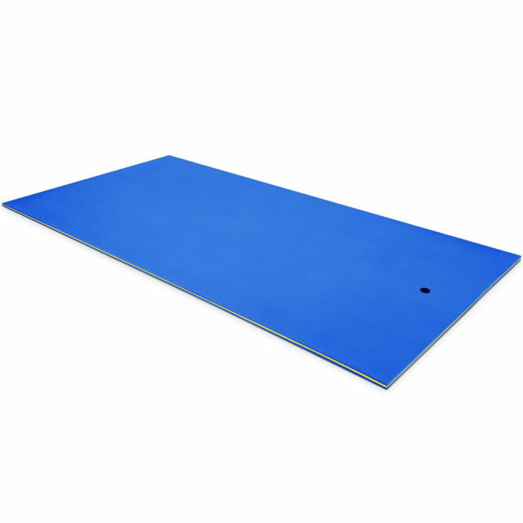 12 x 6 Feet 3 Layer Floating Water Pad Foam Mat for Water Activities